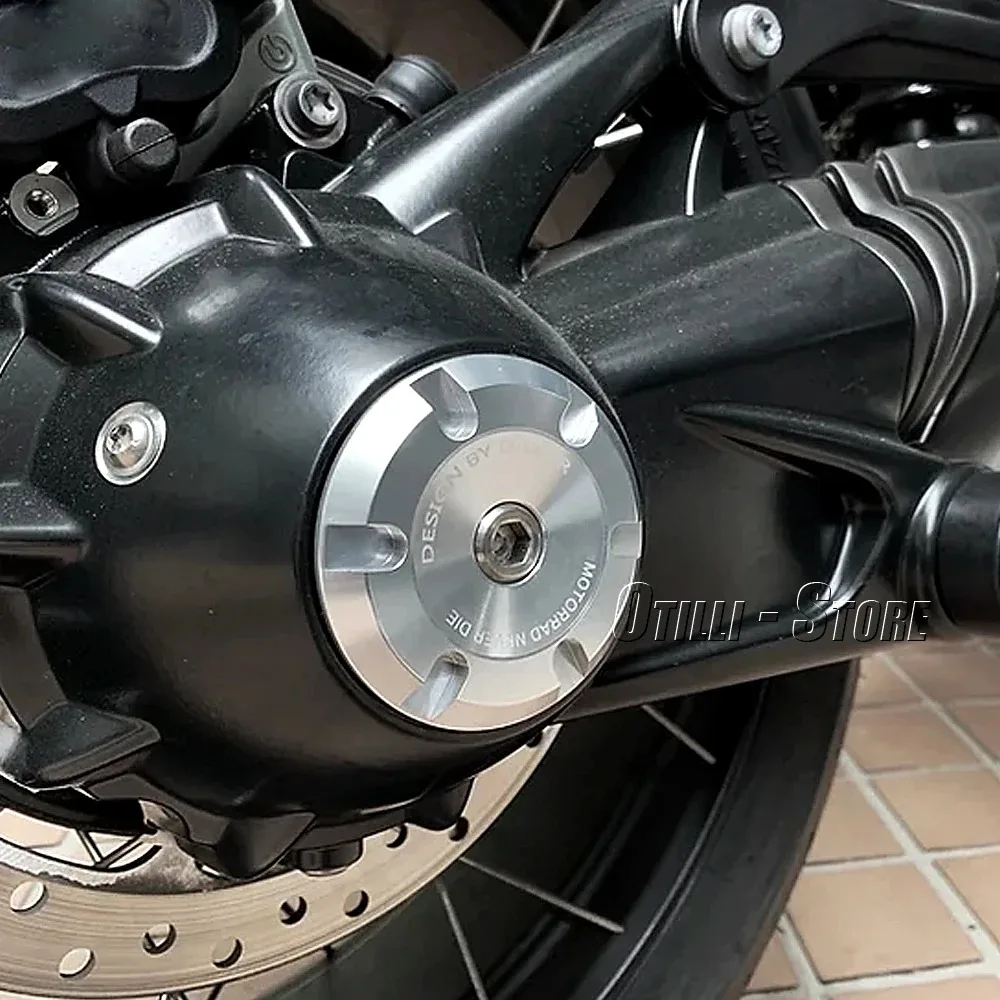 휠 허브 충돌 방지 블록 리어 액슬 포크 크래시 슬라이더 오토바이 BMW R NINET Urban G/S RNINET Scramble RNINET Racer