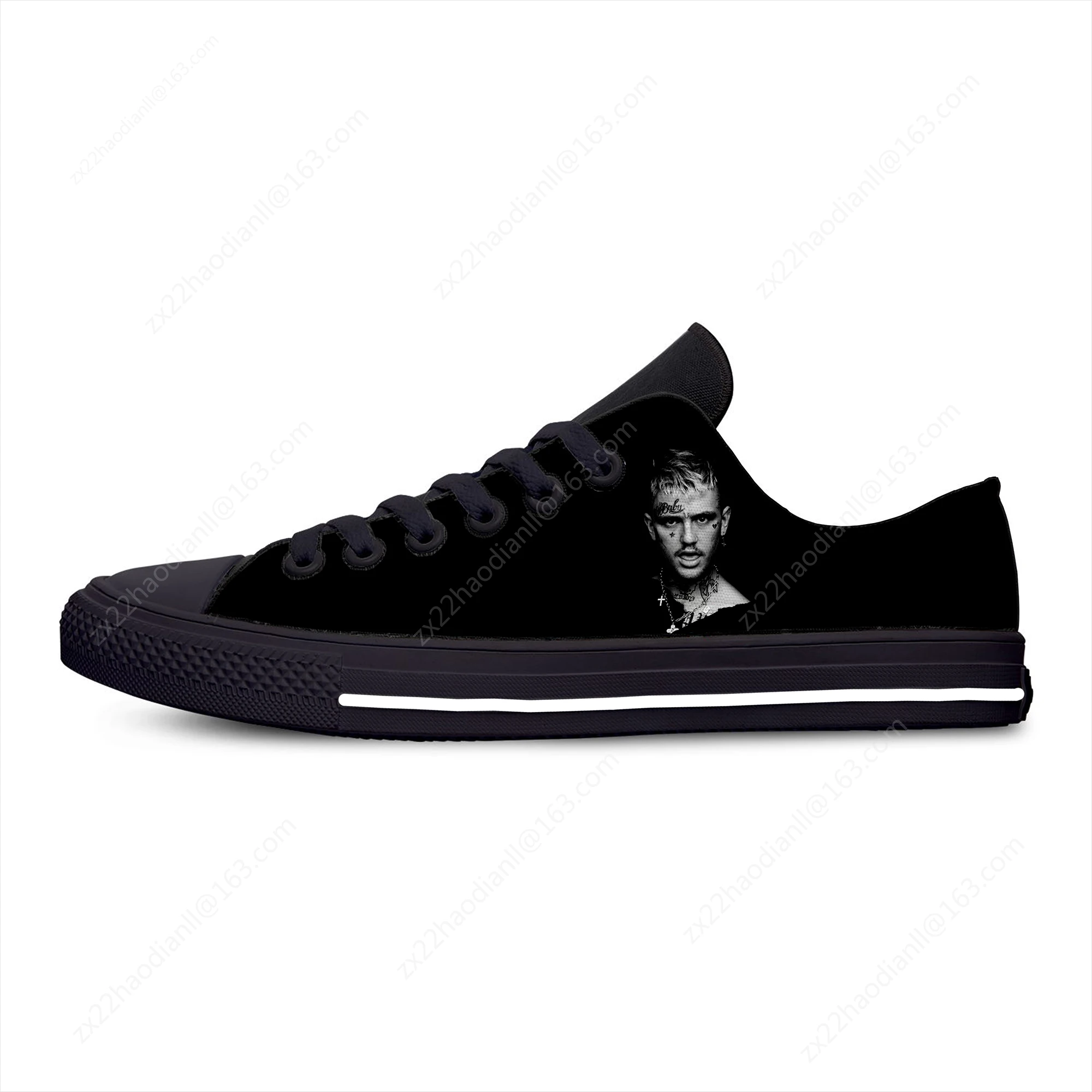 Hip Hop Rapper Lil Peep Hot Cool Popular Casual Cloth Shoes Low Top Breathable Lightweight Sneakers 3D Print For Men Women