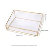 Glass and Brass Jewelry Box, Vintage, Copper-Edged, Transparent Organizer, Storage Case with Lock for Elegant Display 6