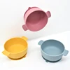 Baby Safety silicone Tableware Autonomous Eating Training Complementary Food Bowl Double Handles With Suction Cup Anti-Drop Bowl 1