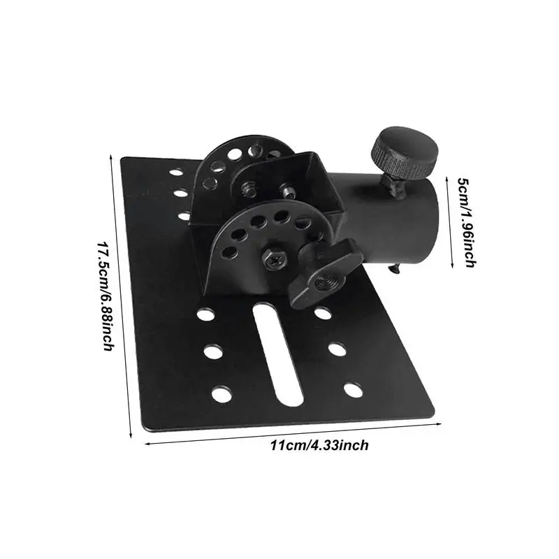 35mm Pole Mounting Speaker Adapter Brackets DJ Speaker Metal Mount Stand Adapter Black Metal Support Tool For Stage Performances