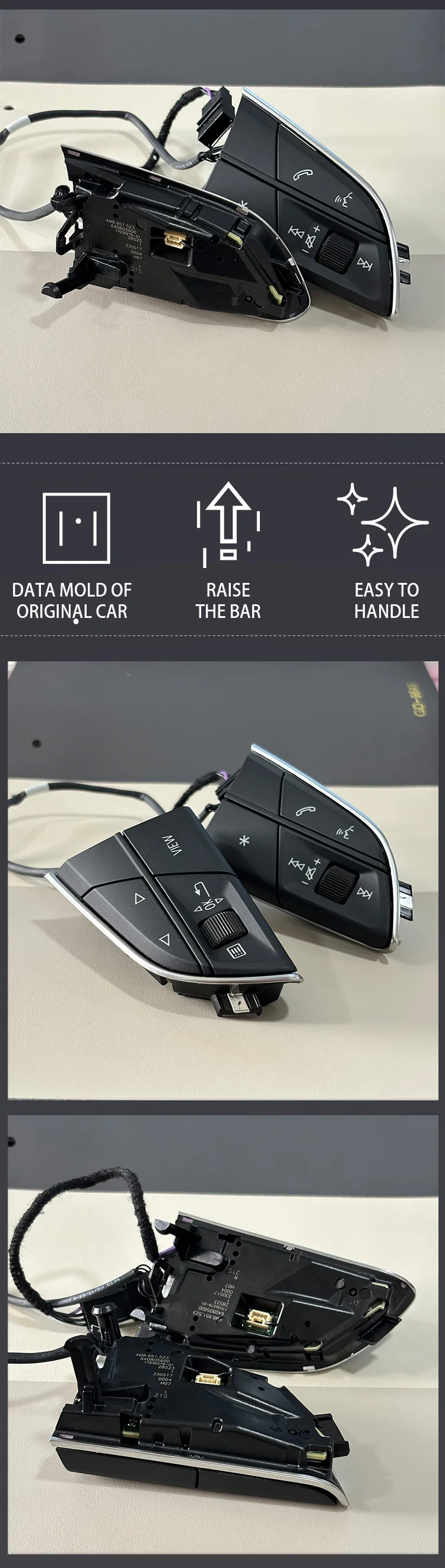 Suitable For Audi Q5,Sq5,Q5L Steering Wheel Buttons, Multifunctional Switches, C