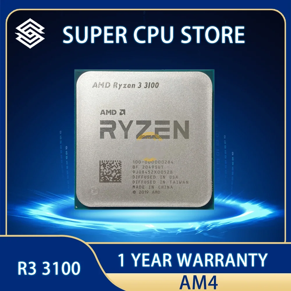 AMD Ryzen 3100 AMD Ryzen 3100 4-Core, 8-Thread