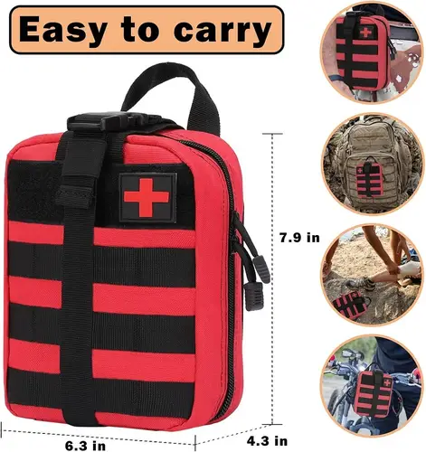 Tactical First Aid Bag Survival Pouch Outdoor Medical Box Large Size SOS Bag/PackageMedical Kit Bag Molle EMT Emergency - Image 4