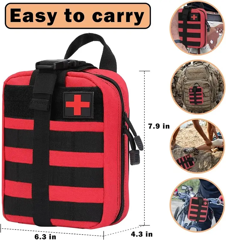 Tactical First Aid Bag Survival Pouch Outdoor Medical Box Large Size SOS Bag/PackageMedical Kit Bag Molle EMT Emergency - Image 4