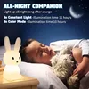 LED Night light Silicone Rabbit Touch Sensor lamp Cute Animal Light Bedroom Decor Gift for Kid Baby Child Table Lamp Home Decor 5
