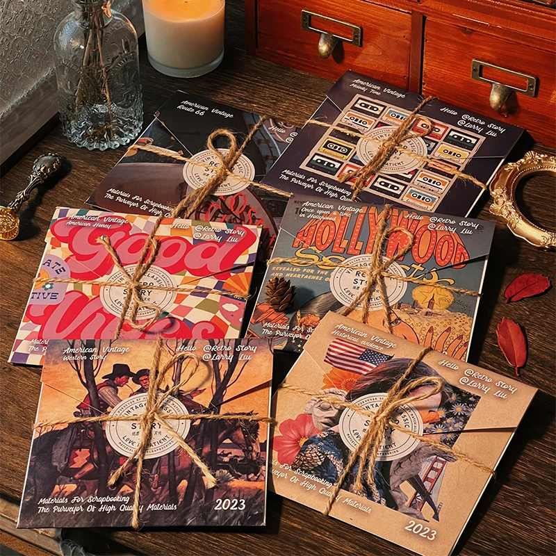 

6packs/LOT American Vintage series retro paper message memo pad