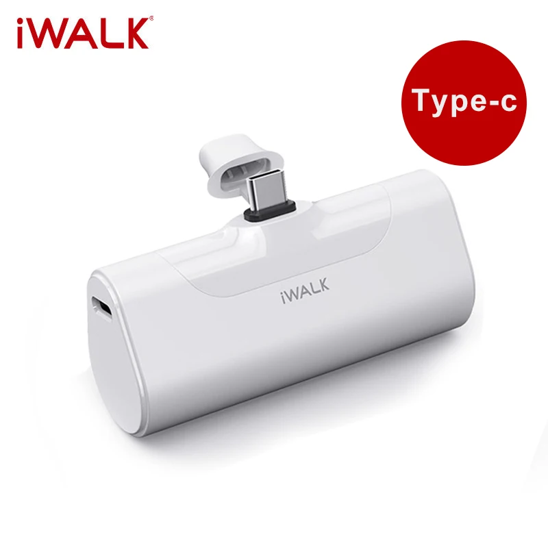 portable cell phone charger Iwalk Mini Power Bank 4500Mah Travel Portable Charger Business Type-C for apple interface Cute Powerbank For Xiaomi Phone usb c power bank Power Bank