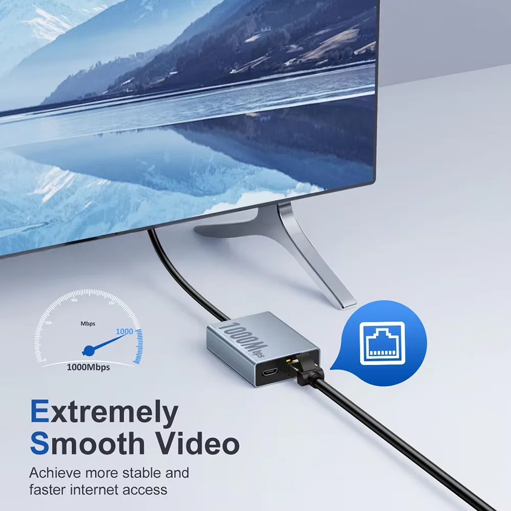 Zexmte High Speed Ethernet Adapter for Fire TV Stick