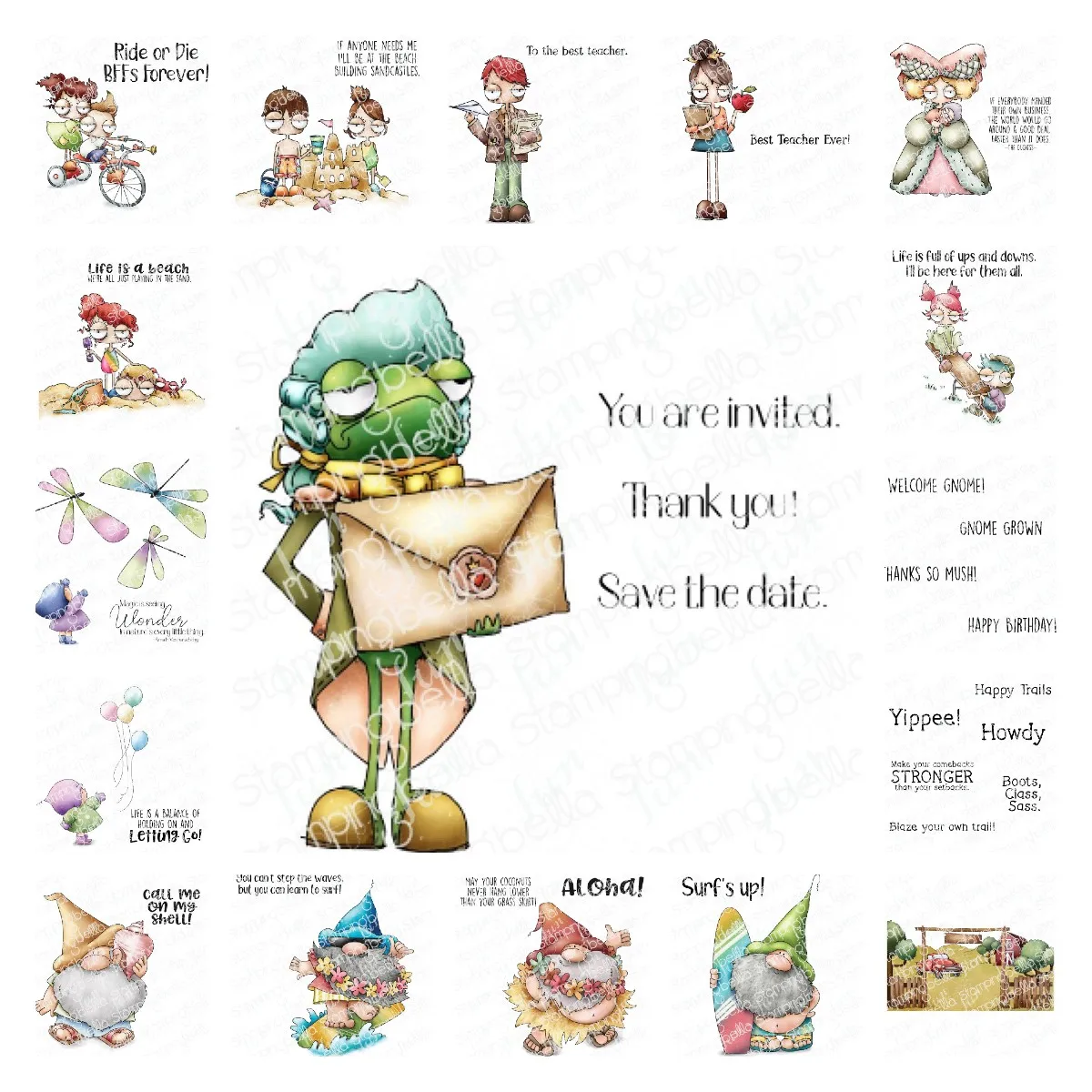 

2022 New Gnome with a Seashell Surfboard Metal Cutting Dies Stamps Embossing Making Scrapbooking Cuts Diary Decoration Handmade