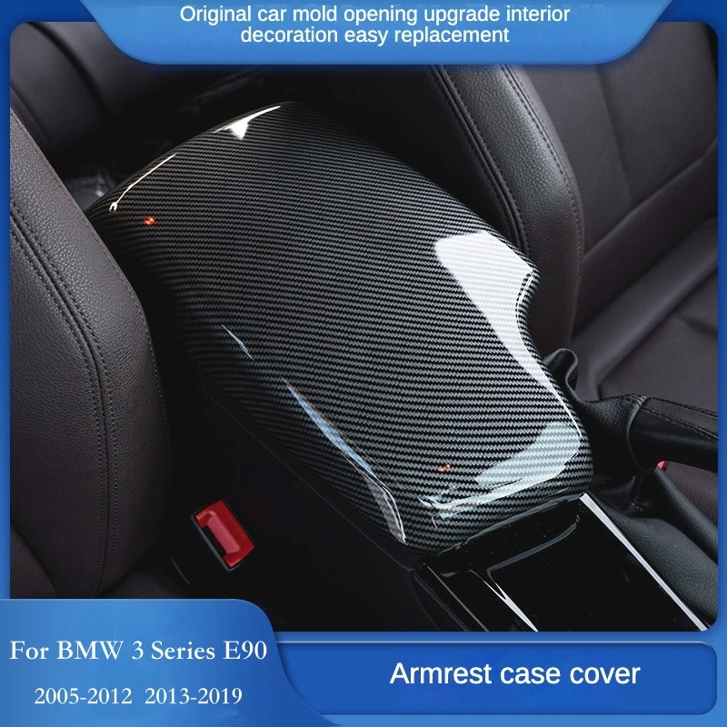 

LHD Car Interior Armrest Box Covers Center Console Box Cover Trim for BMW 3 Series 3GT F30 E90 2005-2019 Car Interior Moulding
