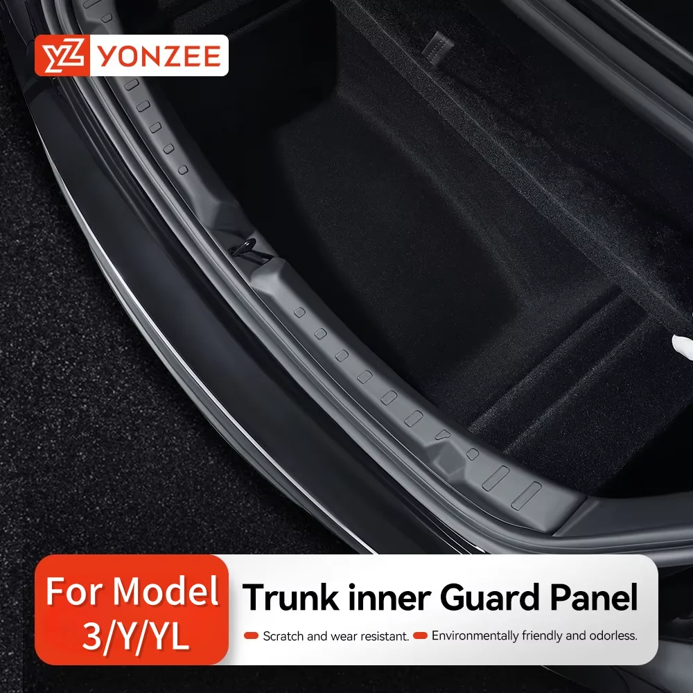 YZ Anti-Scratch Trunk Protector Guard with TPE Mat Rear Cargo Bumper Cover