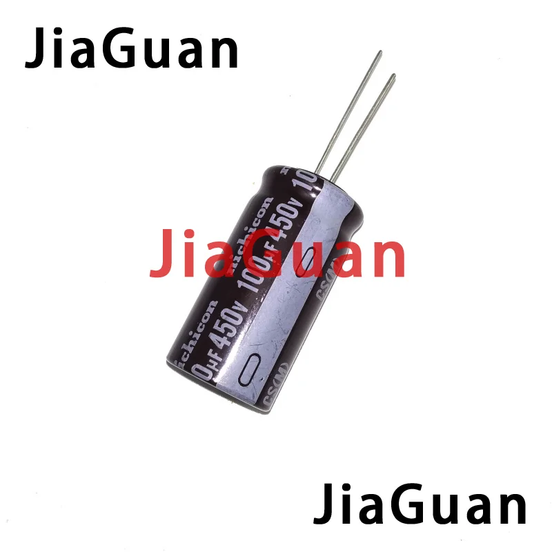 Nova Nichicon cs 450v100uf 18x35 mm Capacitor Eletrolítico 450v 100uf Alta Frequência Longa Vida cs 100uf 450v 10 Peças - Image 2