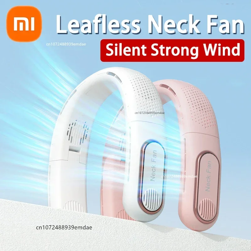 

Xiaomi Portable Neck Fan Electric Wireless USB Rechargeable Mini ventilador cooling Bladeless Mute Neckband Fan for Sports