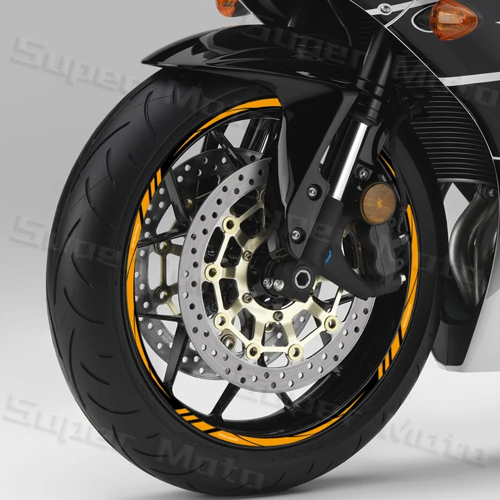 Motorcycle Rim Sticker 12"13 "14"15"16"17"18" inch Reflective Motorcycle Rim Sticker Wheel Hub Stripe Tire Decal Tape for Kawasaki Suzuki Honda YAMAHA