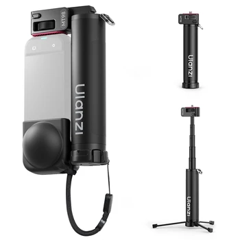 Ulanzi MT98 Foldable Selfie Stick Tripod for Insta360 X4/X5 for DJI Action 4/5/6 Action Cameras Outdoor Travel Vlogging Shots