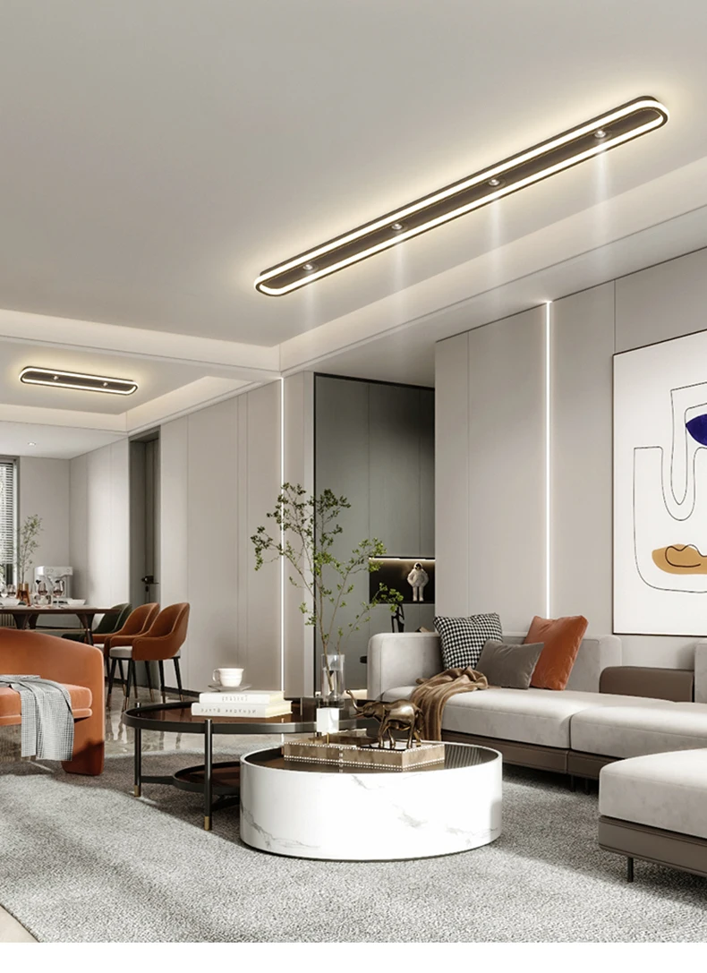 Description Picture 2 of itemMinimalist Hallway Ceiling Light Long Aisle Light Modern Minimalist Entrance With Spotlight Balcony Wardrobe Lighting Fixture