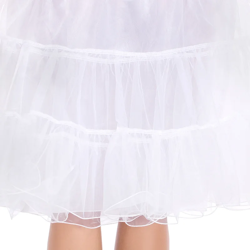 Women's Puffy Petticoat Dress Accessories Party Dress Crinoline Cosplay Gown Short Underskirt