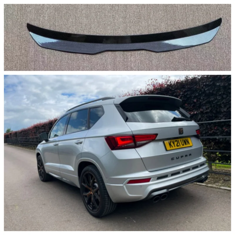 Spoiler Sul Tetto Posteriore Per Seat Ateca 2016-2020 Spoiler Sul Tetto Gloss Black Abs Plastic Car Rear Wing Seat Ateca 5Fp Fr Cupra Ateca