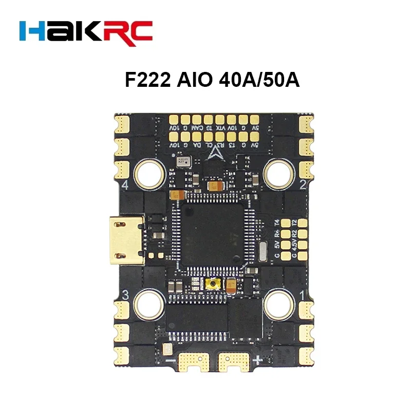 

HAKRC F7220 F722 AIO F7 Flight Controller FC BL32 40A/50A ESC 2-6S For RC FPV Freestyle Toothpick Cinewhoop Drone Quadcopter