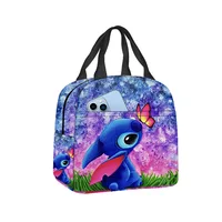 Stitch Lunch Bag Waterproof Insulation Bag Student Office Worker Lunch Bag Aluminum Foil School Bag Mochila 3