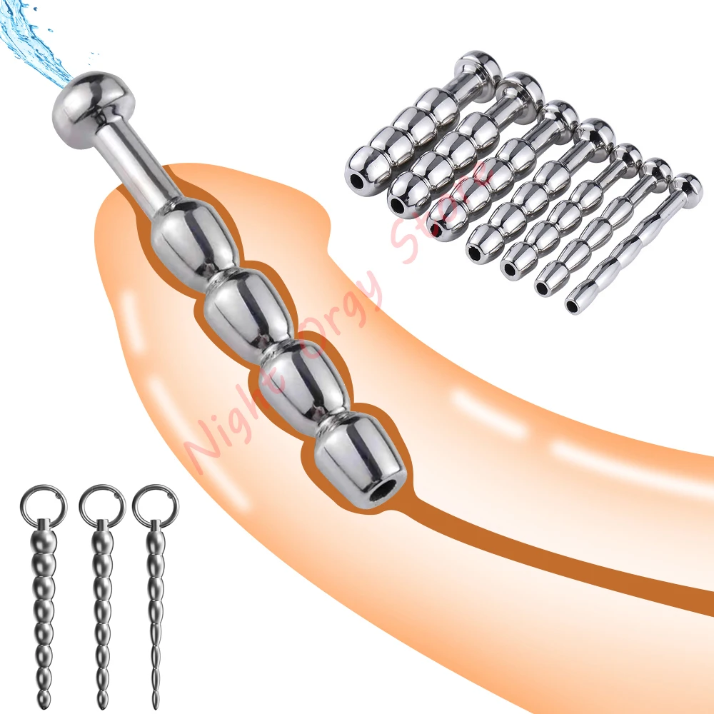 5-11mm Stainless Steel Urethral Sound Penis Inserts Stimulation Dilator Chastity Catheter Penis Plug Male Masturbator Sex Toys urethral dilator silicone urethral dilator