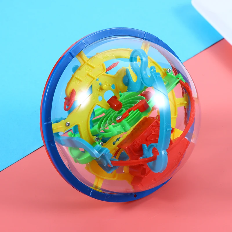 iNeego 3D Labyrinthe Boule 12cm 3D Intellect Balle avec 100
