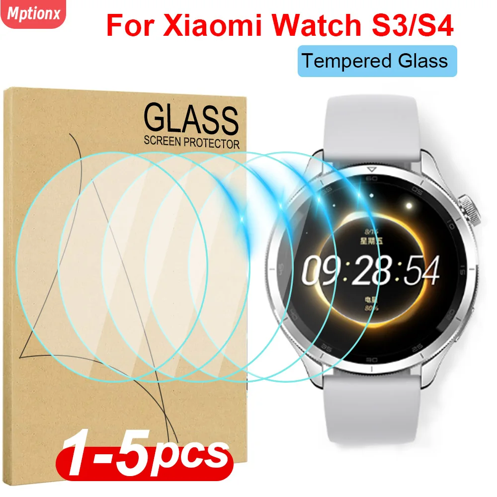 Tempered Glass for Xiaomi Mi Watch S4 Smartwatch Screen Protector