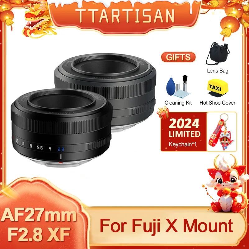 Ttartisan Aps-C Auto Focus 27Mm F2.8 Obiettivo Ad Ampia Apertura Per Fuji X Mount Xf Camera Xe4 Xt30 Xa5 Xs10 X100V Xt4 Xt3 X-Pro1 Xh1