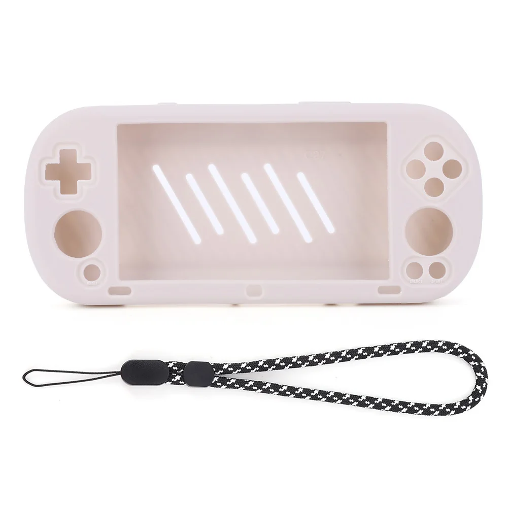 Silicone Non-Slip Protective Case with Lanyard for Portable Game Console