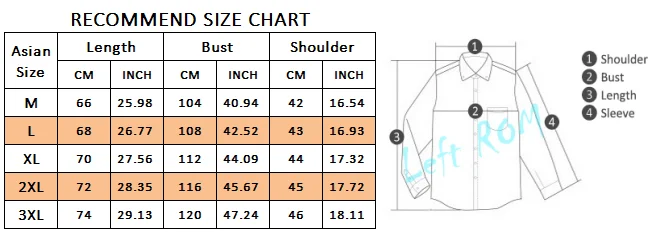 Men's Long Sleeve Denim Shirt Front View