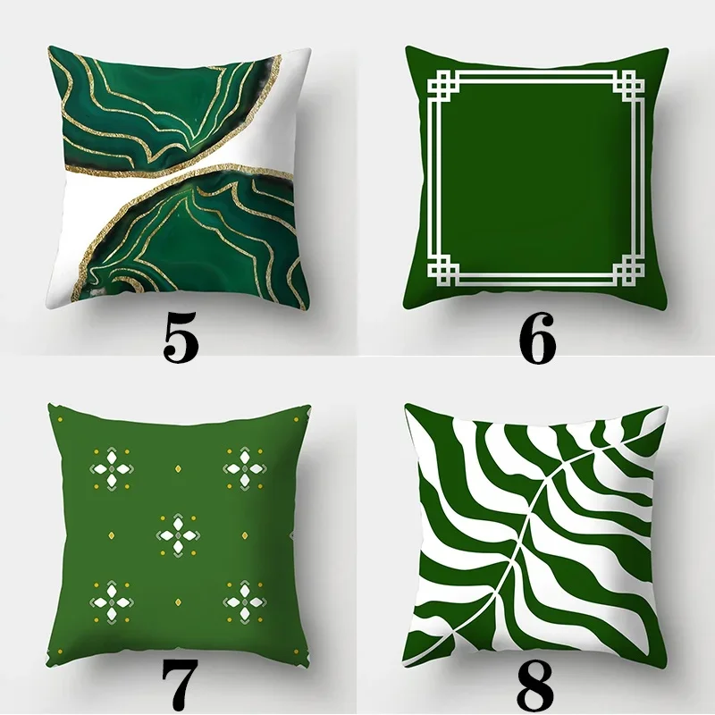 Dark Green Series Sofa pillowcase 45cmX45cm Throw New Cushion cover For Home Decor