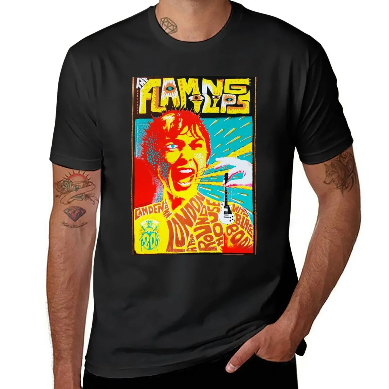 

Flaming Lips London T-Shirt tees anime clothes funnys t shirts for men pack
