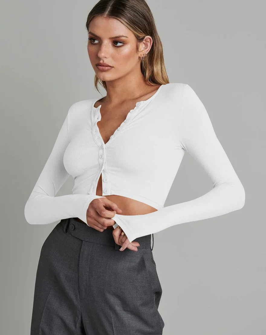 

Весенне-летняя одежда, короткий вязаный кардиган с длинными рукавами для женщин, модный топ