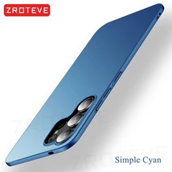 Zroteve Slim Hard PC Matte Phone Case for Galaxy S20 FE (Simple Cyan)