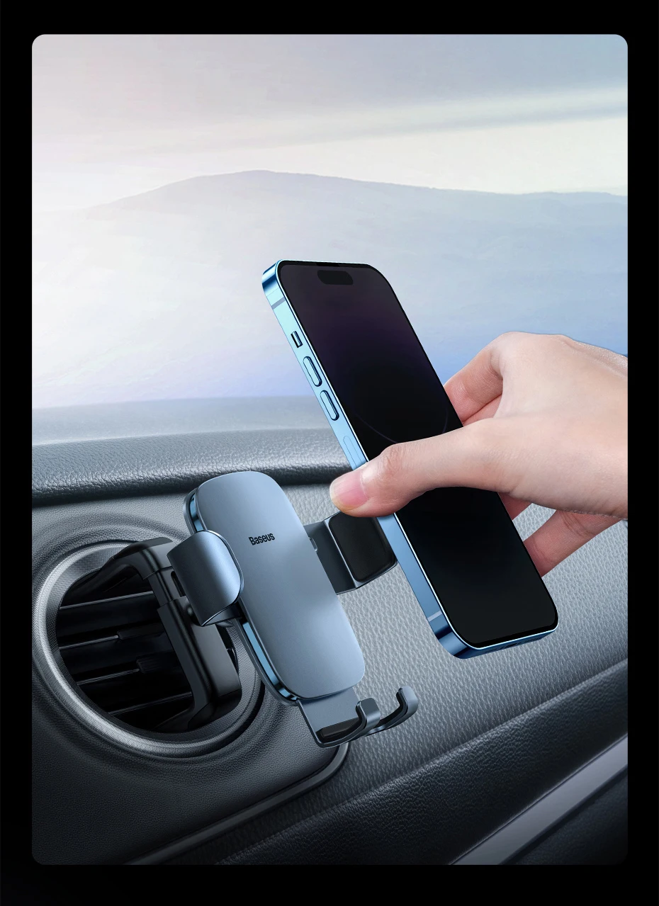 gravity-car-phone-holder- Gravity Traction And Automatic Loosening