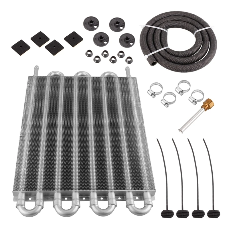 Aluminum Alloy Universal Oil Cooler Oil Radiator Car Automotive