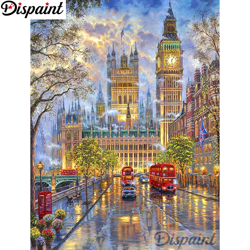 Diamond Painting Kit Dispaint 5D Diamond Embroidery Needlework Kit 