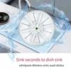 New Efficient Compact Mini Portable Turbo USB Chargeable Ultrasonic Dishwasher for Household Sink - Handy Vegetable Washing Mach 1