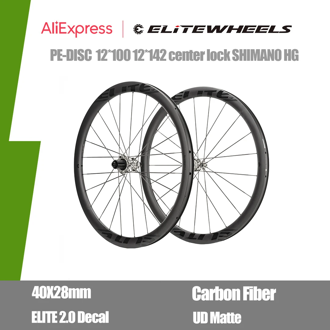 

ELITEWHEELS PE-DISC Hot selling promotion 12*100 12*142 center lock HG 40X28mm