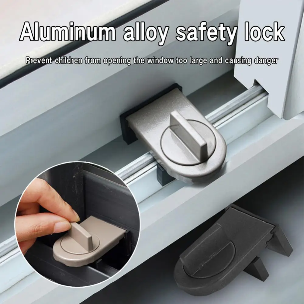 Reliable Sliding Door Easy To Install Home Security Must-have Aluminum Alloy Versatile Adjustable Security Door Lock Universal