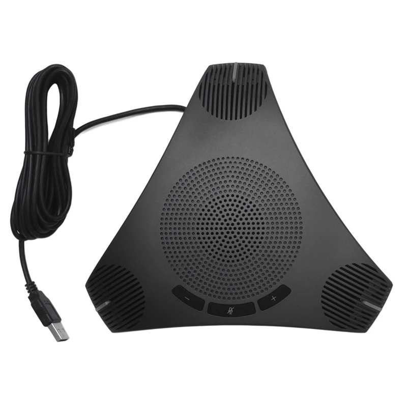 

4X G95 Mini USB Desktop Computer Conference Omnidirectional Microphone Mic Speaker Speakerphone For Business Video Meet