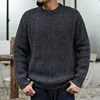 Sauce Zhan Mens Sweater Pullover Aran Sweater for Mens  Autumn Winter Sweater 97% Sheep's Wool Knitted Thickened 1