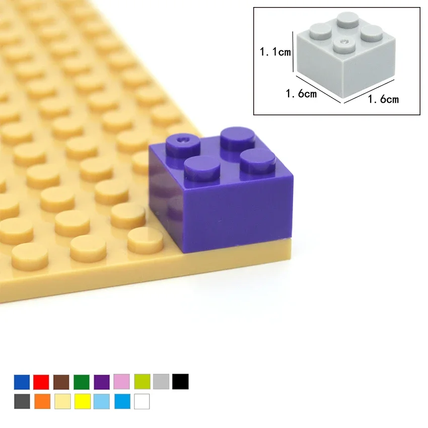 DIY Thick Figures Bricks 2x2 Dots Building Blocks 50pcs For Children building blocks,construction blocks