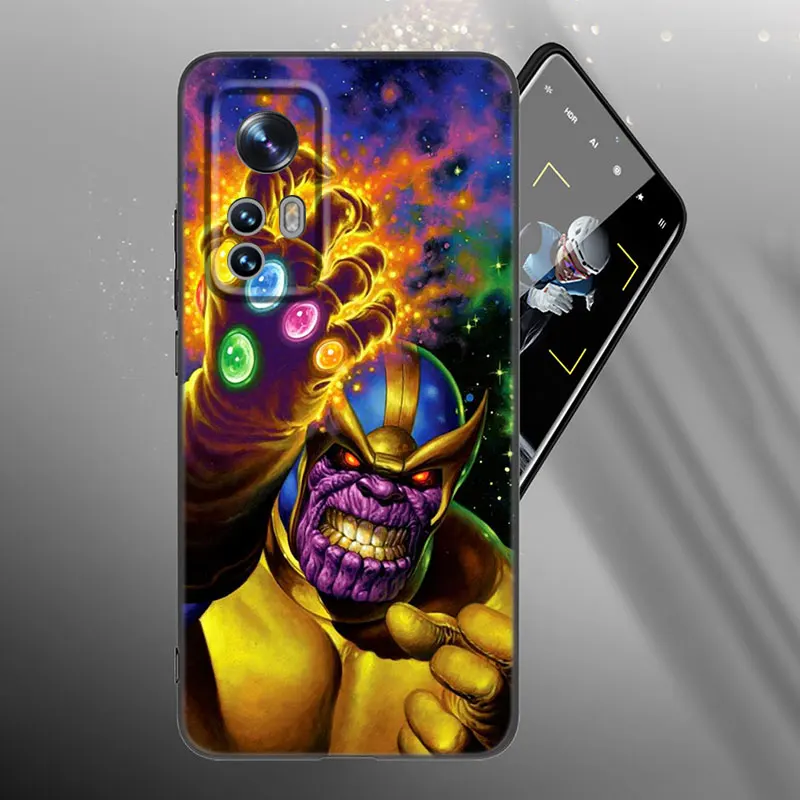 The Villain Boss Thanos Phone Case For Xiaomi Mi 10T 11i 11T Note 10 11 Lite NE F1 POCO F3 M3 X3 GT NFC M4 X4 Pro 5G Black Cover