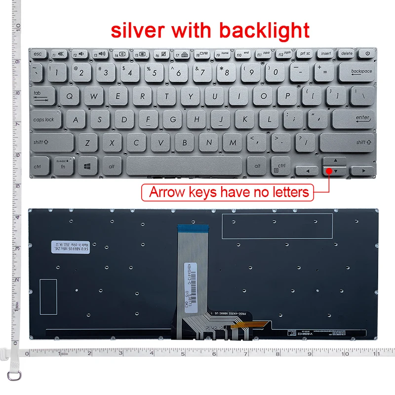 Фото Клавиатура для ноутбука ASUS VivoBook X412 X412FA X412U R423 V4000F R424 V4000U V4000D R424F R424FA A412 A412D A412FL A412DA №4