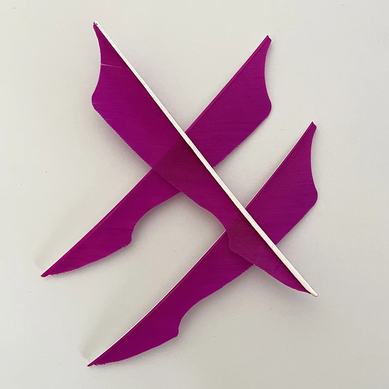 100 Pcs IBOUNFOX 4 Inch Natural Turkey Arrow Feathers Sting Shape Archery Fletches Feather Arrow Feltching Right Wing