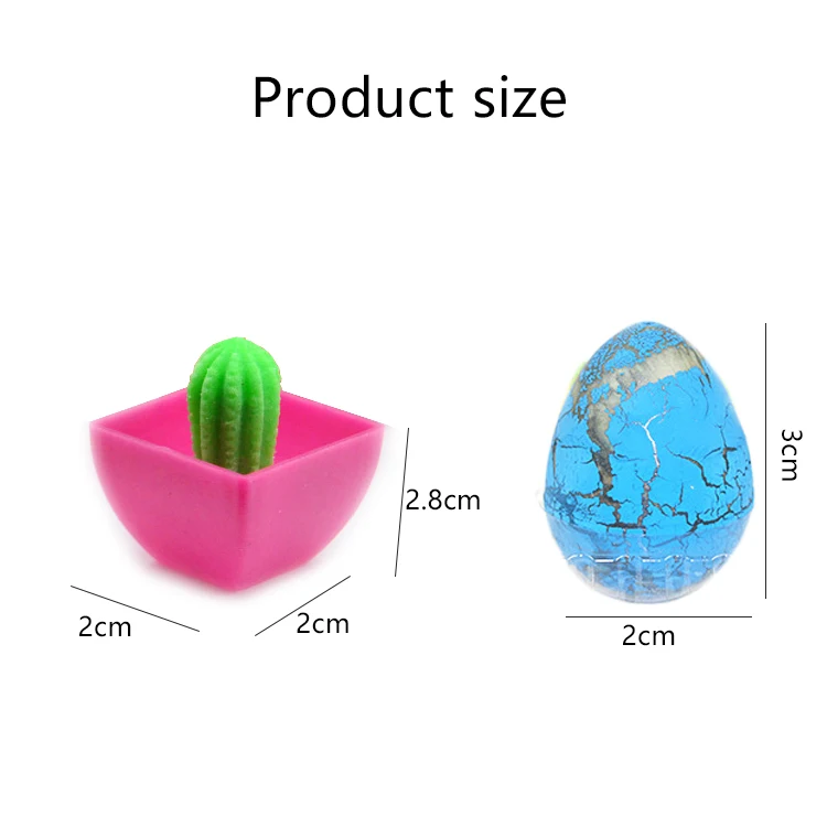 10~20pcs Dinosaur Egg Mini Simulation Potted Plant Water Absorbing Expanding Toys EVA Novel Quirky Toys Gifts for Children TMZ