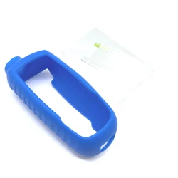 Premium Silicone Case Cover with Screen Protector (Blue)
