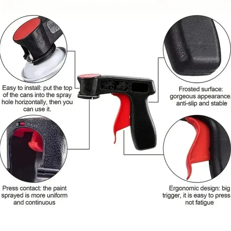 Plastic Portable Spray Paint Handle